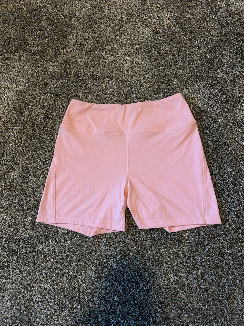 Pink Women's High-Waist Athletic Shorts